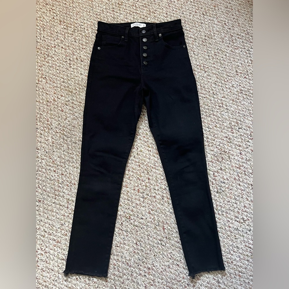 Abercrombie & Fitch Black High-Rise Women's Jeans 27/4R